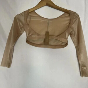 SKIMS Long Sleeve Shapewear Top in Nude